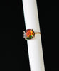 18K AMMOLITE DIAMOND RING #2090