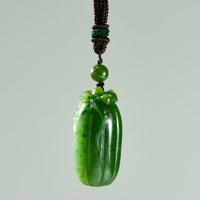 Melon-Shaped Jade Pendant #1403