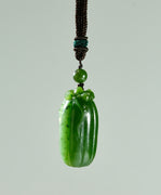 Melon-Shaped Jade Pendant #1403