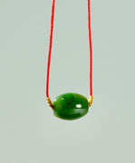 LUCKY CORD JADE PENDANT  #1163