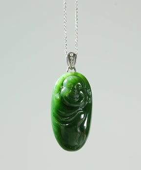 Canadian Jade Buddha Pendant Natural Jade #1159