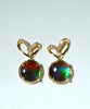 18k Ammolite Earring and Pendant Set #1823