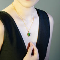 JADE VINTAGE TRIANGLE PENDANT #1100