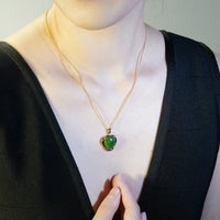 JADE VINTAGE TRIANGLE PENDANT #1100