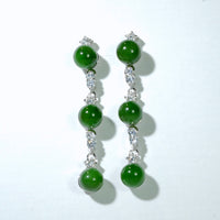 UNIQUE THREE BEADS EARRINGS #1069