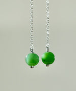 FREEFORM JADE EARRINGS #1451