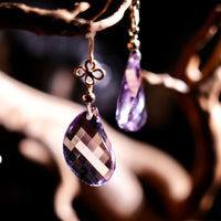 10k Amethyst Earrings #2407