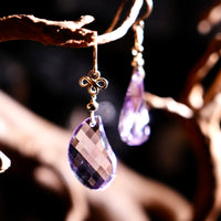 10k Amethyst Earrings #2407