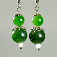 JADE GOURD EARRINGS # 1454