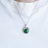 Canadian Jade Double-Sided Pendant #1092