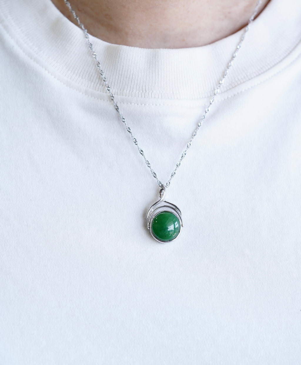 Canadian Jade Double-Sided Pendant #1092