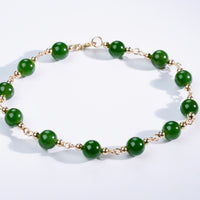 6mm Polar Jade Starry Beaded Bracelet #2402