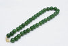 19.5" 12mm JADE BEADED NECKLACE #2399