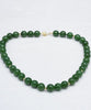 19.5" 12mm JADE BEADED NECKLACE #2399