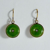 PI STYLE JADE EARRINGS #1078