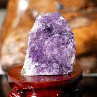 AMETHYST SEMI-GEODE AA+ GRADE EXTRA QUALITY BASE CUT(1.2 LB) #1228