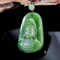 Polar Jade Grade Guanyin Pendant #2448