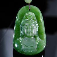 Polar Jade Grade Guanyin Pendant #2448