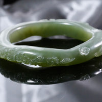 Hetian Jade Bangle 57mm #2449