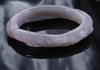 Smoke Purple Hetian Jade Bangle 57mm #2450