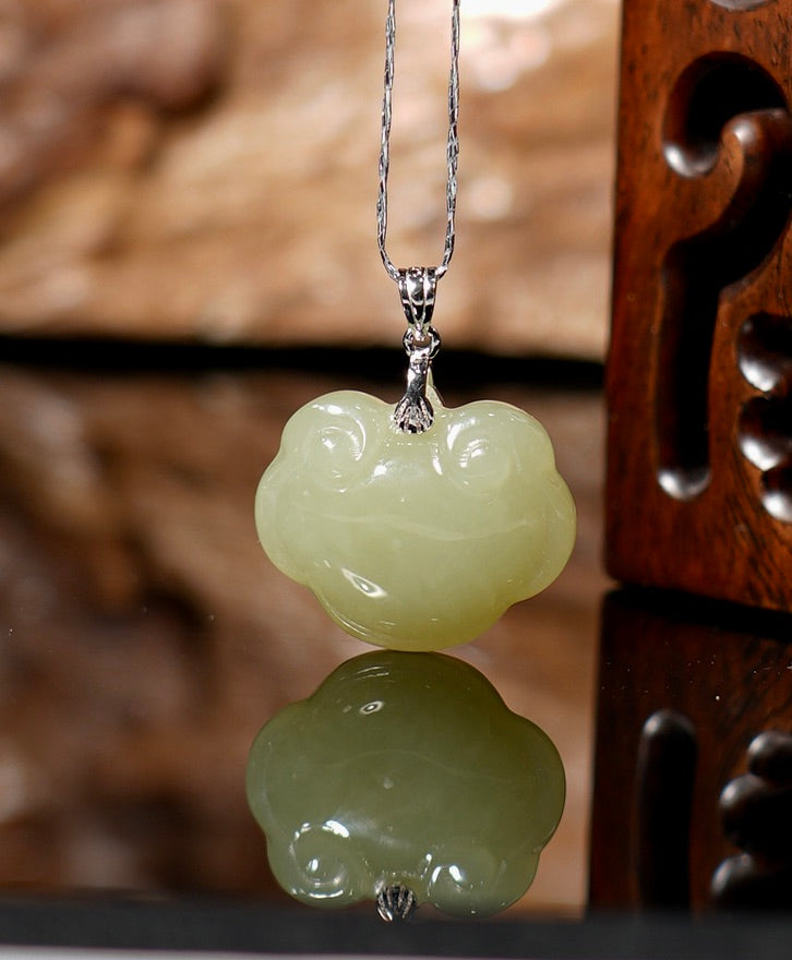 Hetian Jade Ruyi Pendant #1291