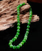 14k 10mm Siberian Jade Beaded Necklace #2452