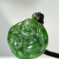 SIBERIAN JADE HAPPY BUDDHA #1309