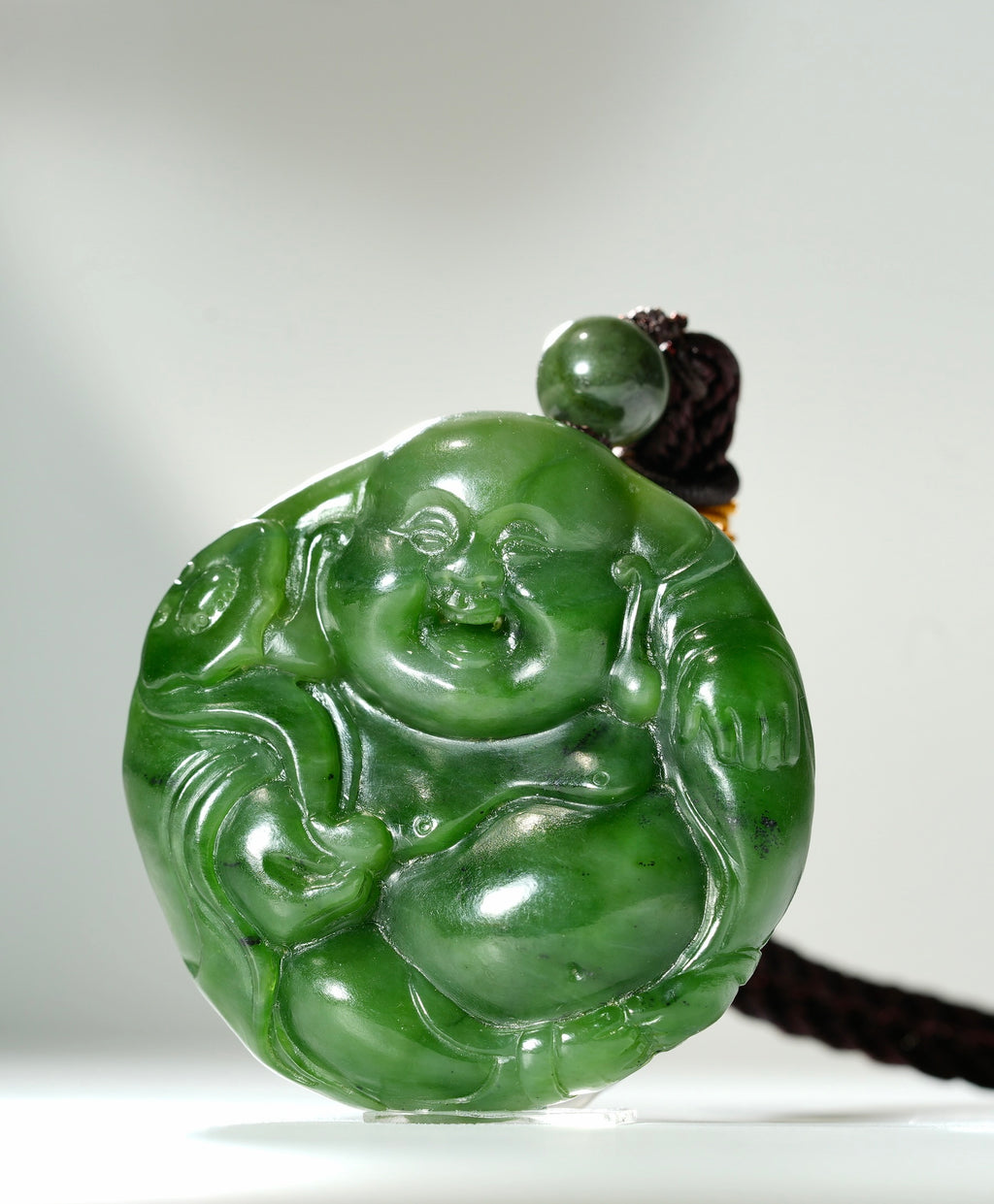 SIBERIAN JADE HAPPY BUDDHA #1309