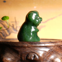 Hand-carved Animal -  Jade Pig 1.5"