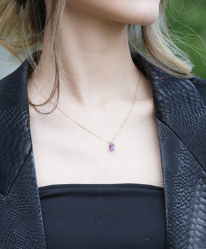 14K AMETHYST PENDANT #2019