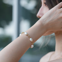 7" Freshwater Pearl Starry Bracelet #2434