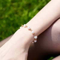 7" Freshwater Pearl Starry Bracelet #2424