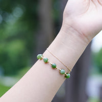 8mm Polar Jade Starry Beaded Bracelet #2466