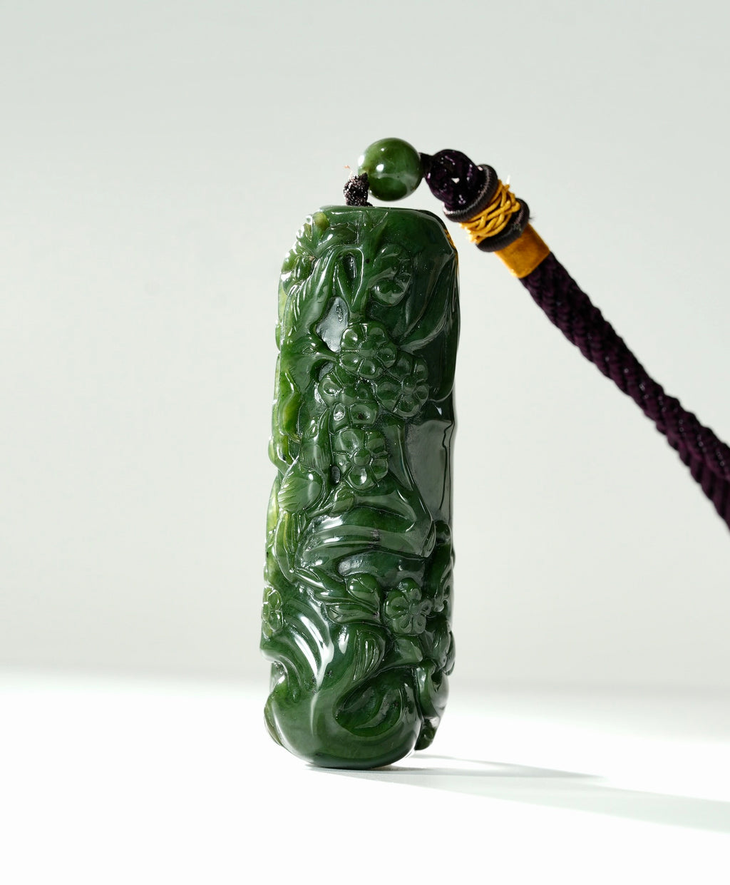 HAND-CARVED JADE PENDANT #1410