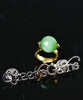 Chatoyant Siberian Jade Ball Ring #2253