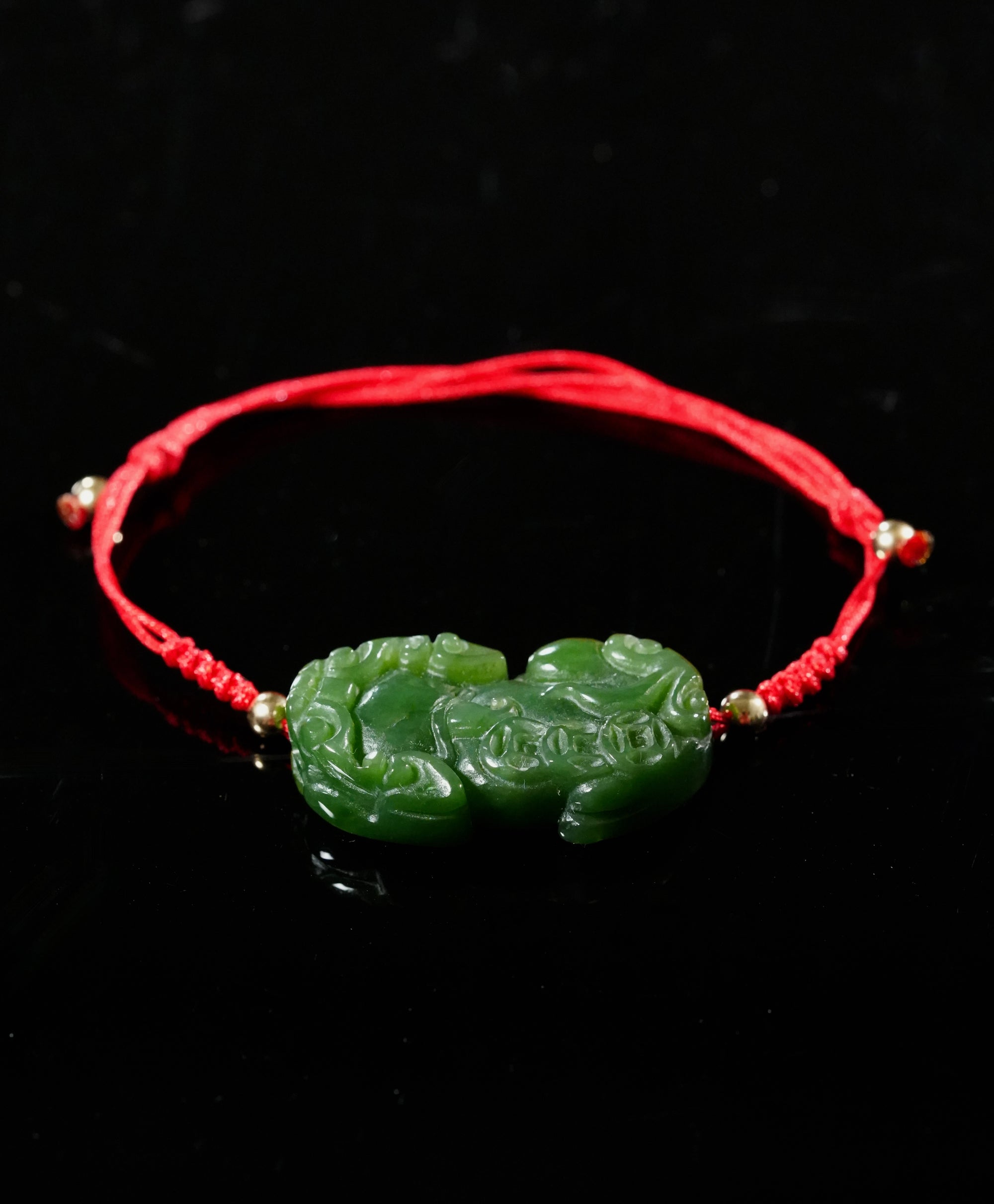 Fortune Guardian Pixiu Jade Bracelet #2179