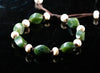 Jade and Ox Bone Beaded Bracelet #1873