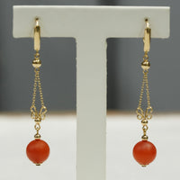 Red Carnelian Earrings #2468