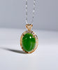 Eternal Forest Siberian Jade Cabochon Pendant #1679