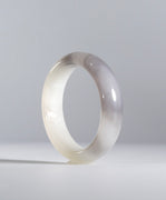 Hetian White Jade Bangle 59mm #697