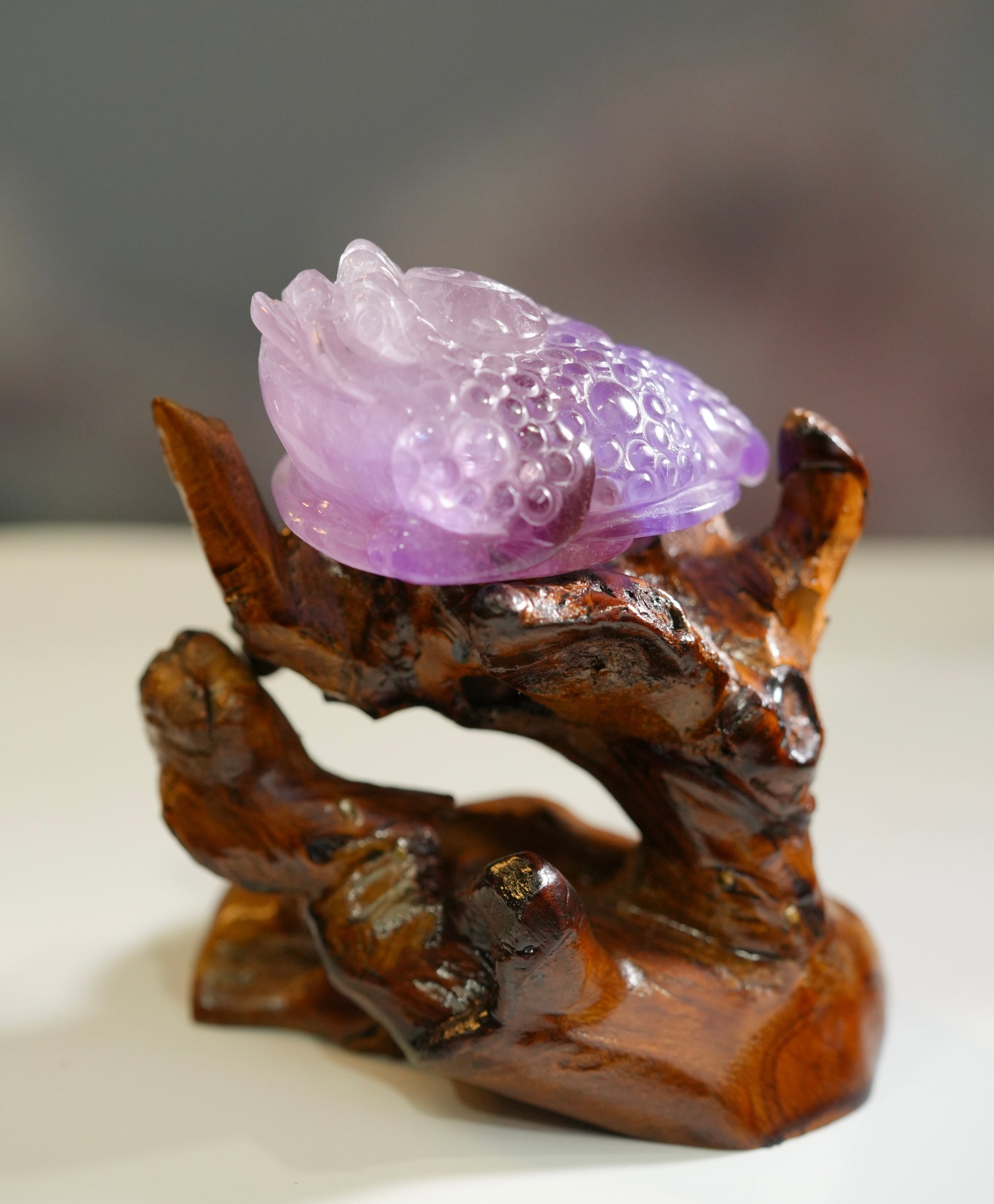 Amethyst Money Toad Display #2223