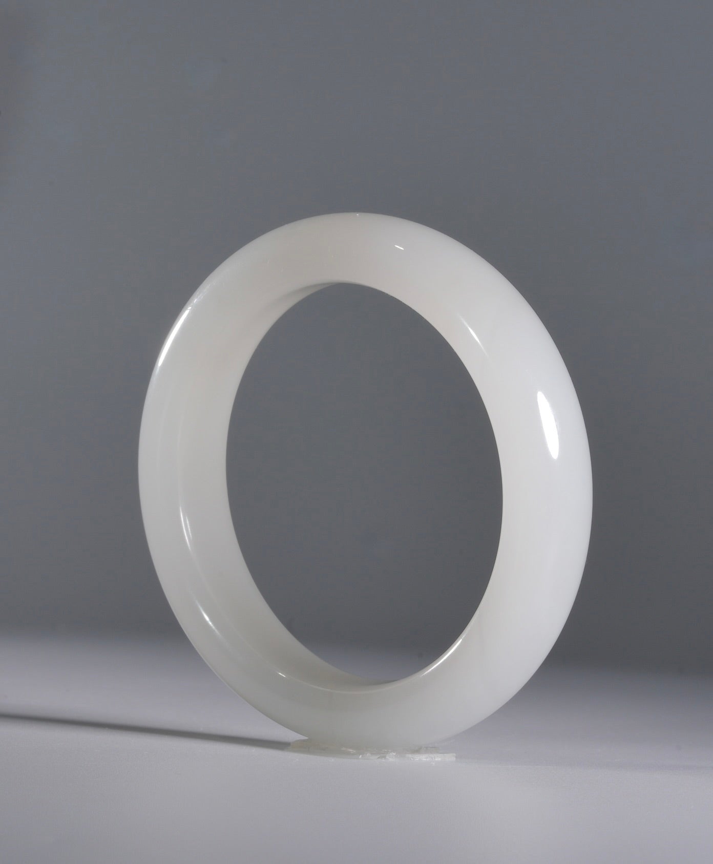 Mutton Fat Jade Bangle 57.5mm #388