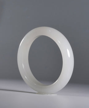 Hetian Mutton Fat Jade Bangle Natural Jade Bracelet 57.5mm #388