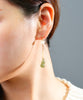 LIGHT SMOKE JADE EARRINGS #1428