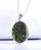 Sterling Silver Ammolite Pendant #763