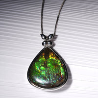 Sterling Silver Ammolite Pendant #352