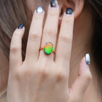 18k Ammolite Ring #903