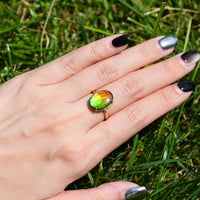 18k Ammolite Ring #903