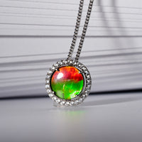 Round Ammolite Pendant #969