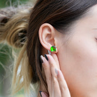 18K AMMOLITE EARRINGS #1907